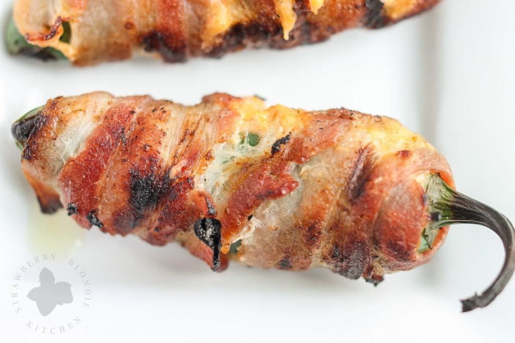 Bacon Wrapped Pimento Stuffed Jalapenos | Strawberry Blondie Kitchen