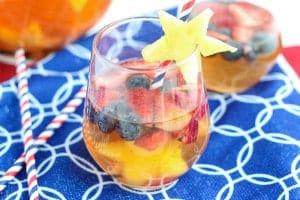 Red White and Blue Sangria| Strawberry Blondie Kitchen