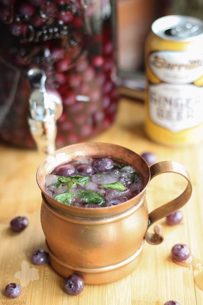 Blueberry Moscow Mule| Strawberry Blondie Kitchen