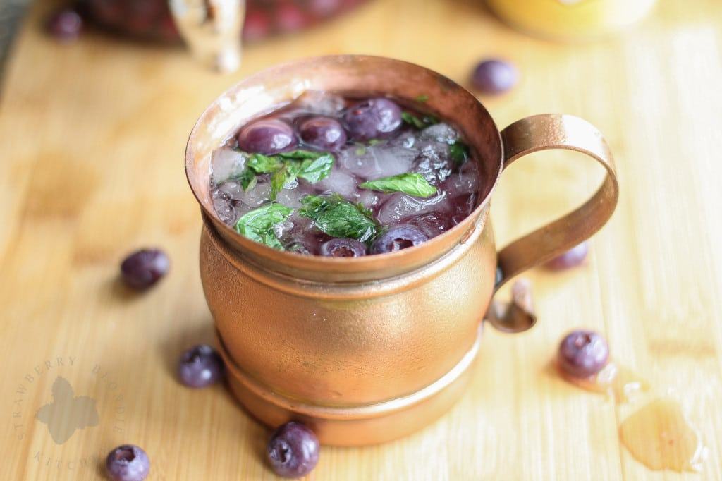 Blueberry Moscow Mule| Strawberry Blondie Kitchen