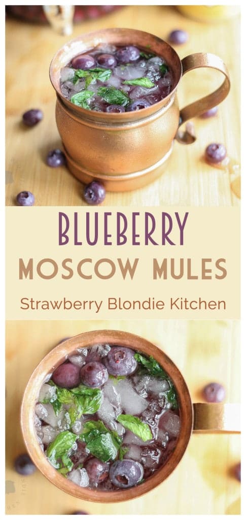 Blueberry Moscow Mule| Strawberry Blondie Kitchen
