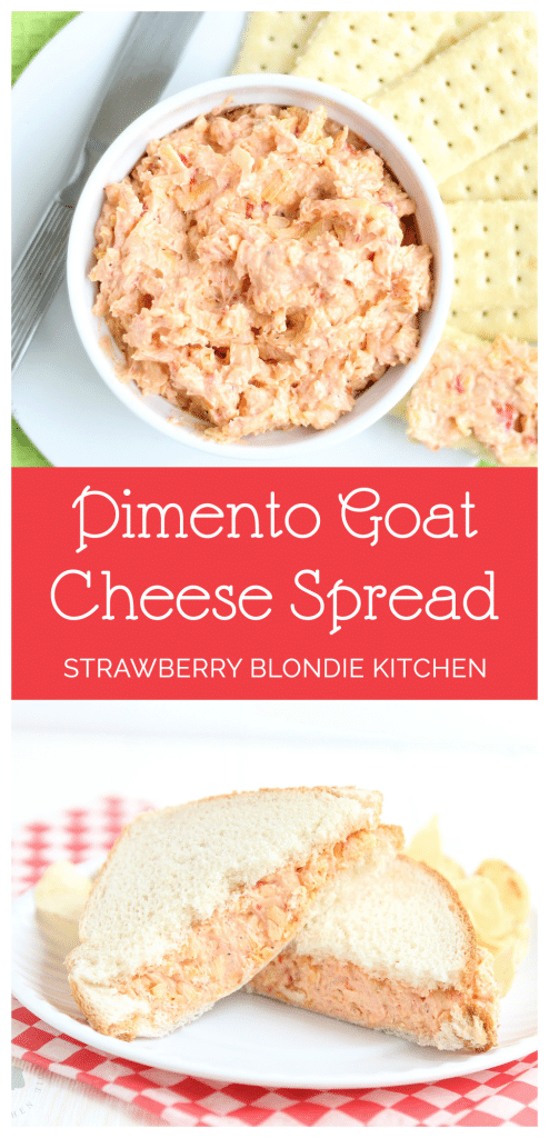 Pimento Goat Cheese Spread | Strawberry Blondie Kitchen