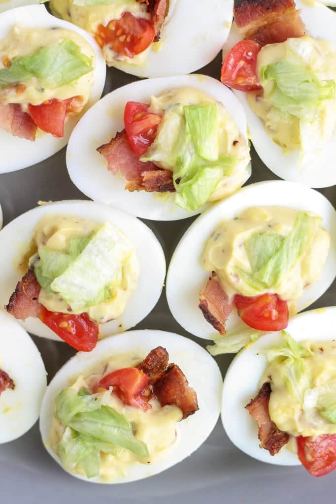 Ranch BLT Deviled Eggs | Strawberry Blondie Kitchen