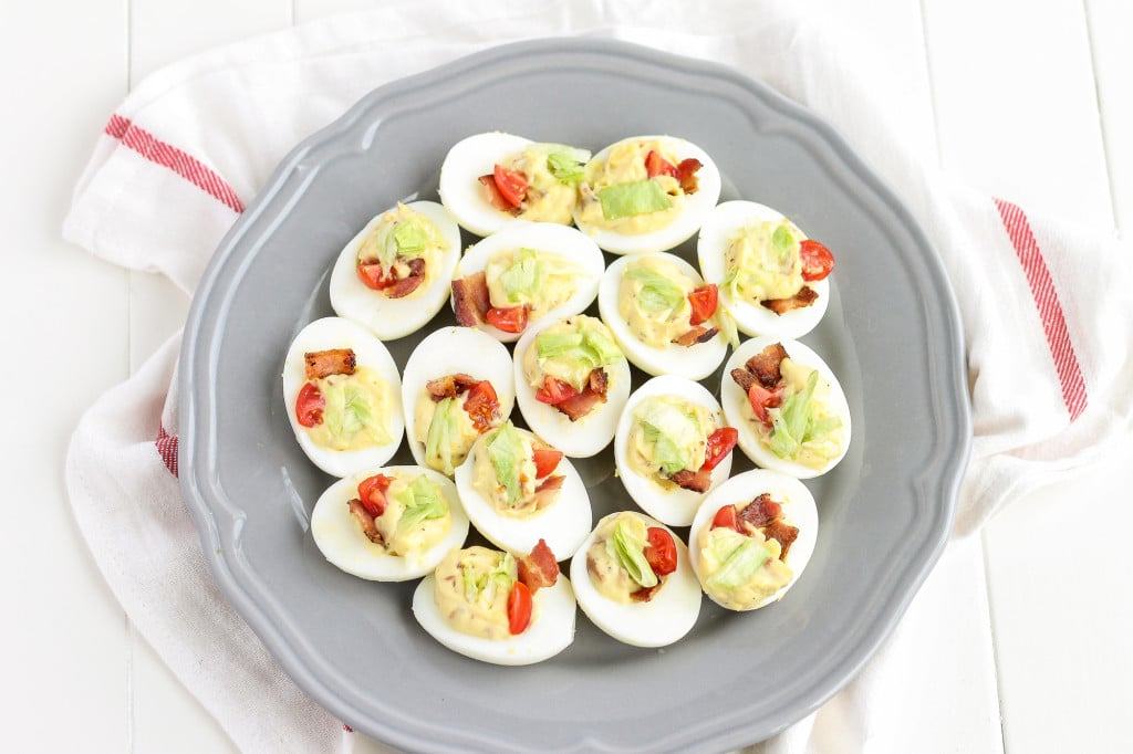 Ranch BLT Deviled Eggs | Strawberry Blondie Kitchen