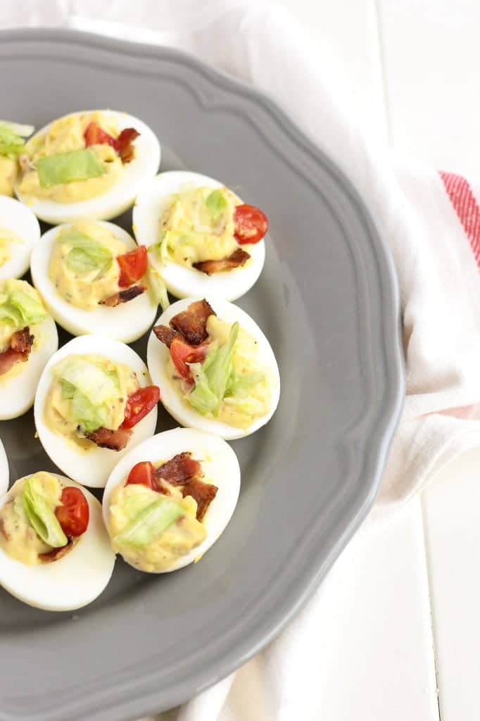 Ranch BLT Deviled Eggs | Strawberry Blondie Kitchen