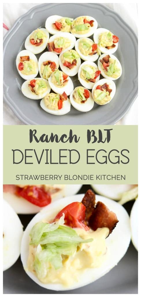 Ranch BLT Deviled Eggs | Strawberry Blondie Kitchen