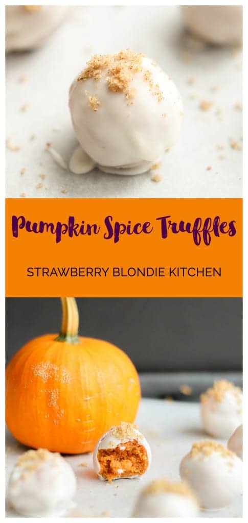 These 4 ingredient Pumpkin Spice Truffles combine all your favorite autumn flavors in one bite. These creamy, dreamy truffles are a fall flavor bomb in your mouth!