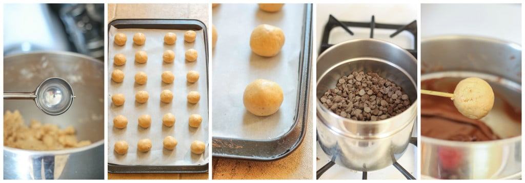 Creamy with a little bit of crunch, Peter Pan® Simply Ground Peanut Butter works beautifully in these Puppy Chow Truffles. Peanut butter balls dipped in chocolate and rolled in powdered sugar are the perfect treat to pass out to all your friends, family and coworkers this holiday season. Bonus-free printable holiday cookie gift tag! No excuses! | Strawberry Blondie Kitchen