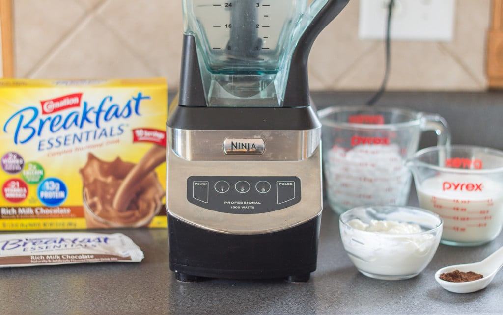 Start your morning off on the right foot with this Mocha Coconut Java Carnation Breakfast Shake. It's nutritious, packed with protein and vitamins and it'll fill you up and save you time in the morning so you have more energy to accomplish everything else! | Strawberry Blondie Kitchen