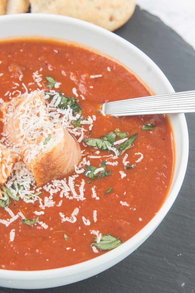 Slow Cooker Roasted Red Pepper and Tomato