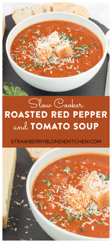 Slow Cooker Roasted Red Pepper and Tomato