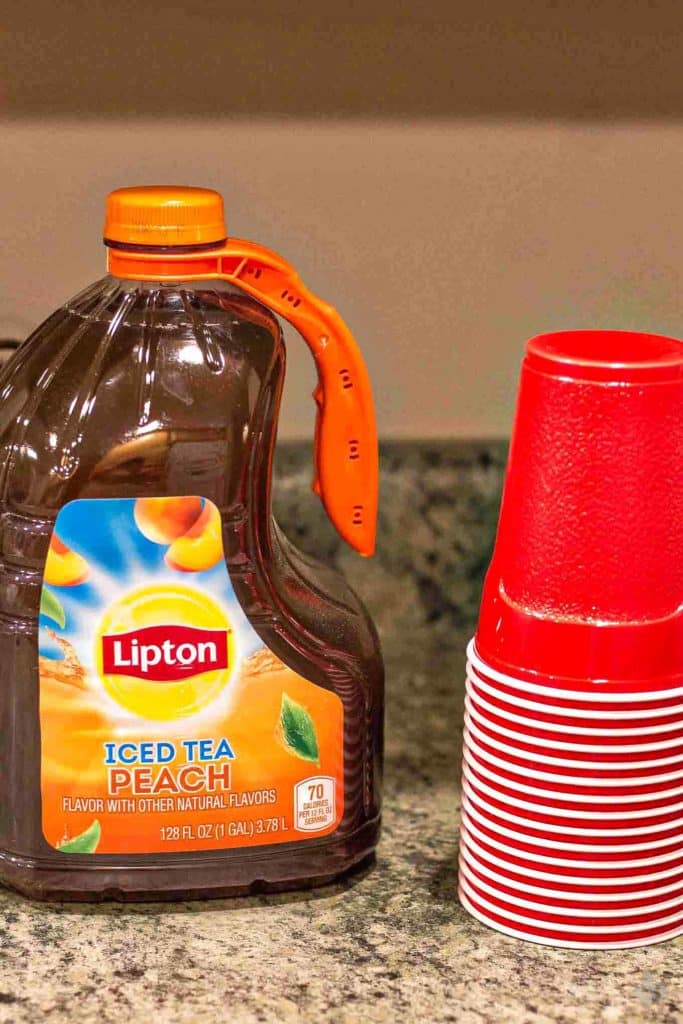  There was also, Pepsi and Lipton Peach Iced tea.
