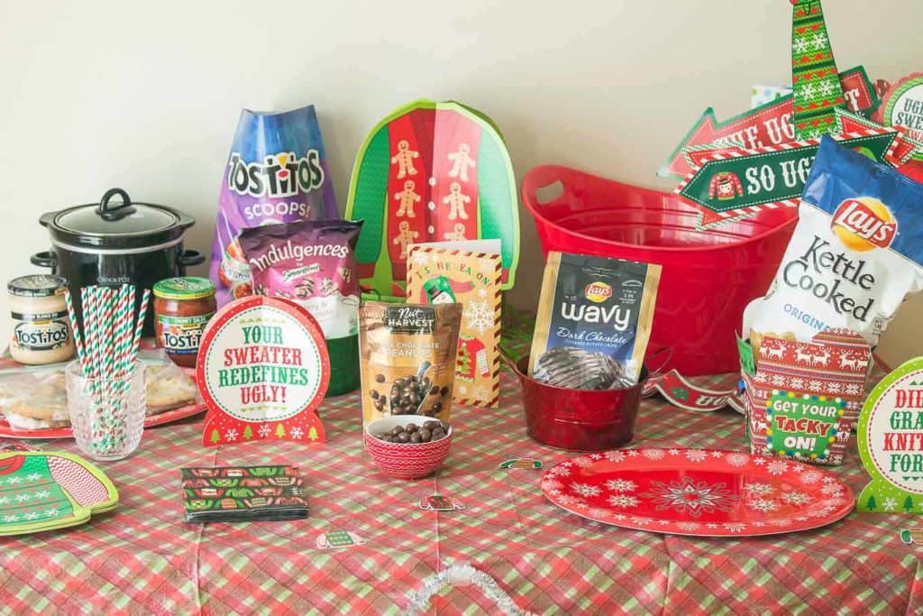 Ever wonder How to Throw an Ugly Sweater Party? I'm here to help with all the delicious foods, tasty beverages and the cheesiest decorations you can find! | Strawberry Blondie Kitchen