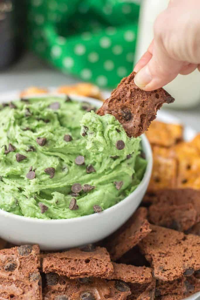 Baileys Mint Chocolate Chip Dip