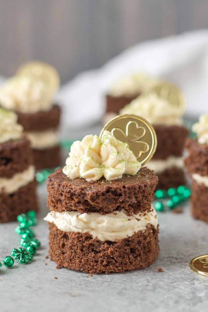 Chocolate Guinness Mini Cakes with Baileys Buttercream