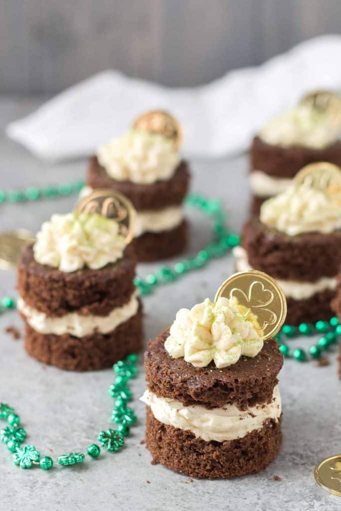 Chocolate Guinness Mini Cakes with Baileys Buttercream