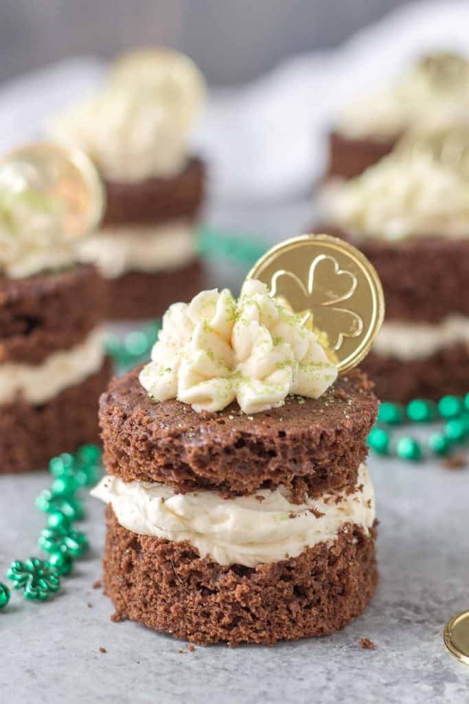 Chocolate Guinness Mini Cakes with Baileys Buttercream