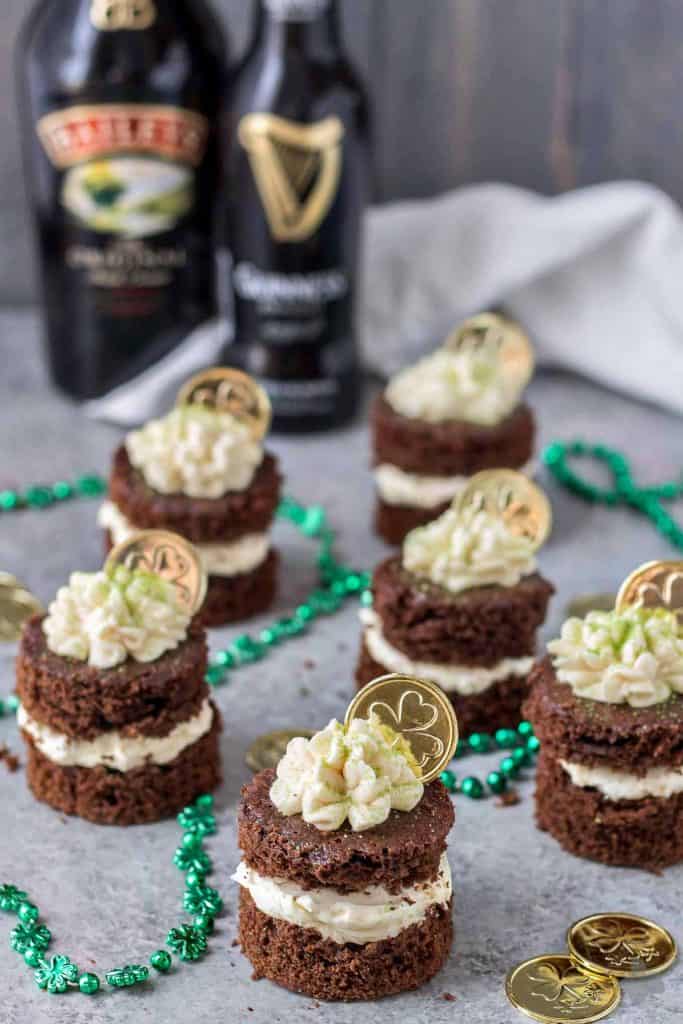  Chocolate Guinness Mini Cakes with Baileys Buttercream