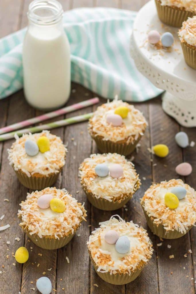 Pineapple Carrot Cake Cupcakes are deliciously moist and the perfect way to celebrate Spring! | Strawberry Blondie Kitchen