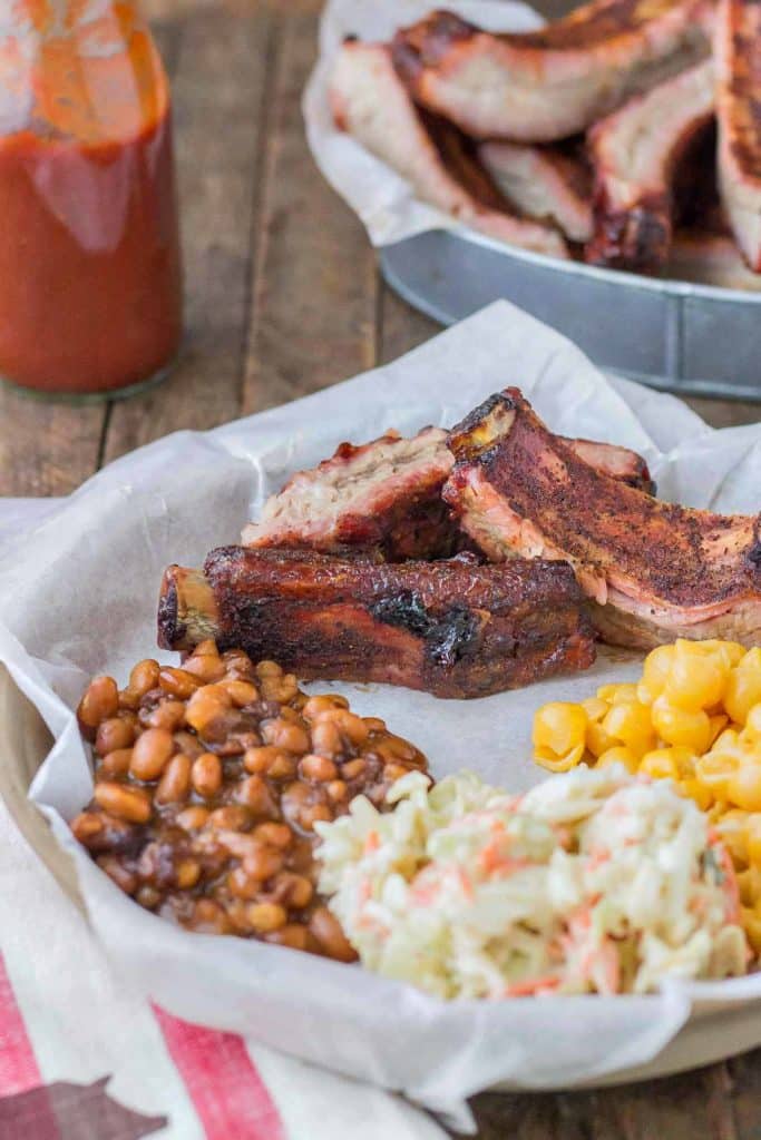 Sweet and Smoky, these Dry Rubbed Pork Ribs are extra tender and juicy thanks to Smithfield Extra Tender Pork Back Ribs. One look and you'll be running to the grill to make your own! | Strawberry Blondie Kitchen