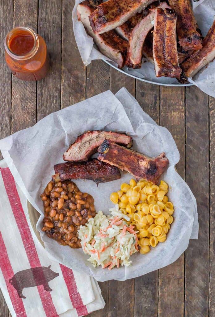 Sweet and Smoky, these Dry Rubbed Pork Ribs are extra tender and juicy thanks to Smithfield Extra Tender Pork Back Ribs. One look and you'll be running to the grill to make your own! | Strawberry Blondie Kitchen