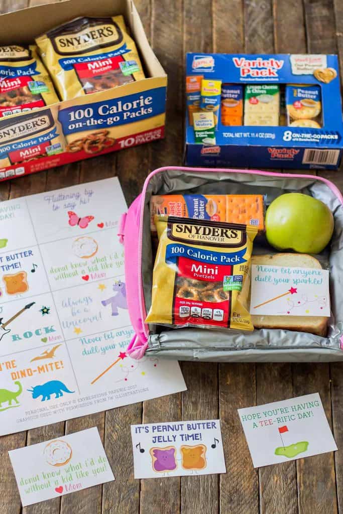 Pack with Love with Back to School Lunch Box Note Printables