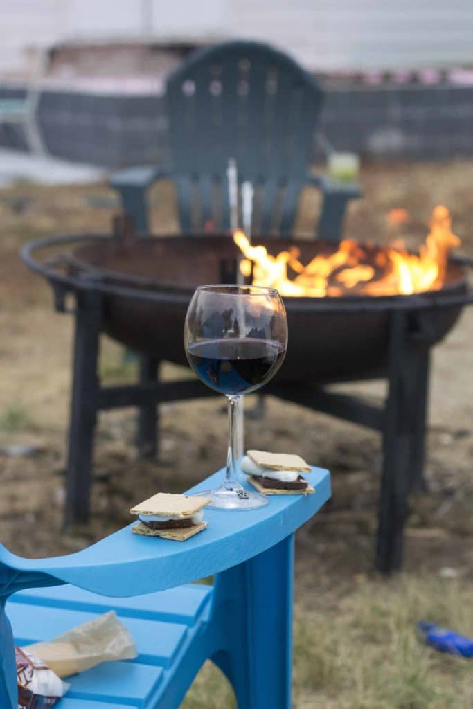 Get out there and enjoy some wine with a side of adventure.  Whether it's hiking in the mountains, around the fire or on the patio with friends, enjoy yourself! | Strawberry Blondie Kitchen