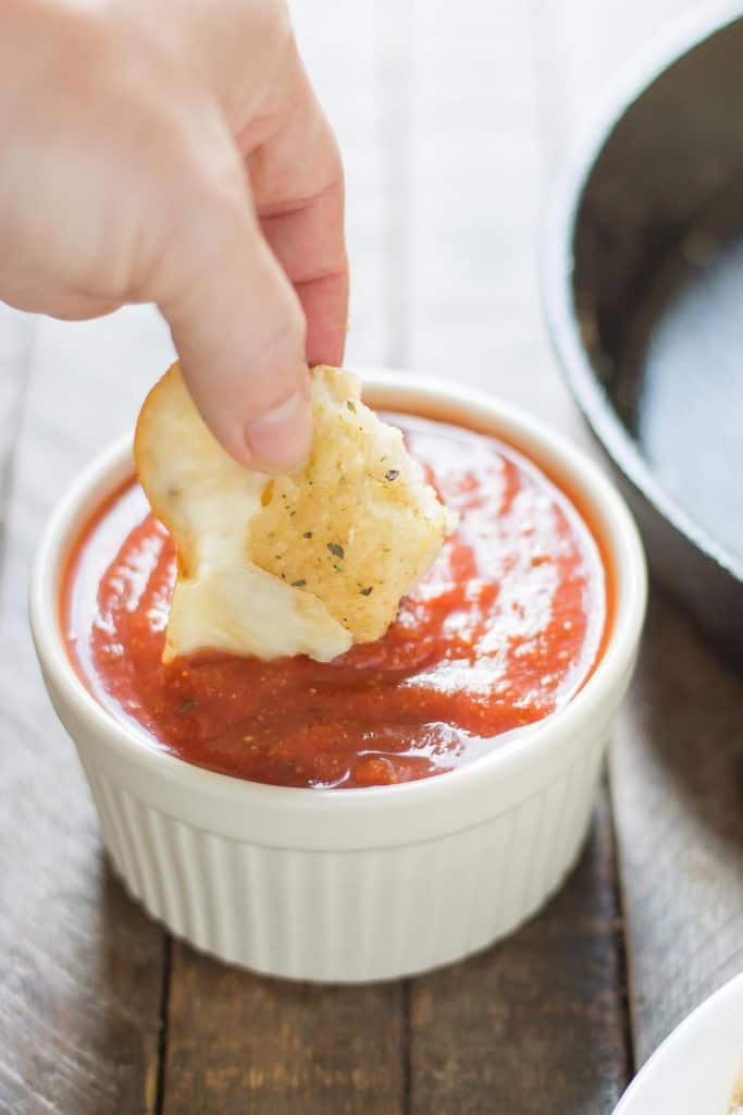 Savory bites of gooey cheese and garlic, these Garlic Cheese Bombs will be your new go to appetizer, snack or side dish for any occasion!  | Strawberry Blondie Kitchen