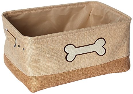 holiday gift guide Pet Toy and Accessory Storage Bin, Organizer Storage Basket for Pet Toys