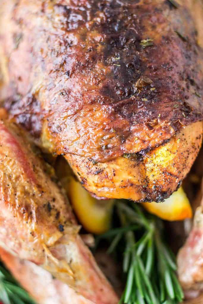 Thanksgiving doesn’t have to be intimidating.  With a few tips, tricks and this delicious Rosemary and Orange Roasted Turkey, I’ve got your back this Turkey day! | Strawberry Blondie Kitchen