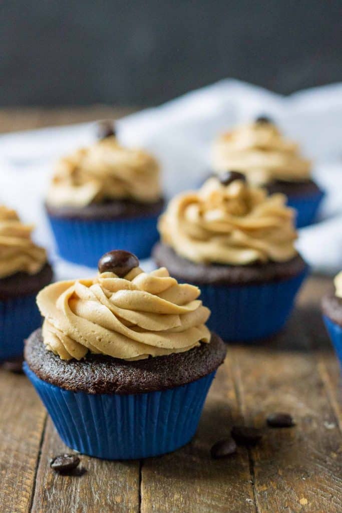 Peanut Butter Mocha Cupcakes