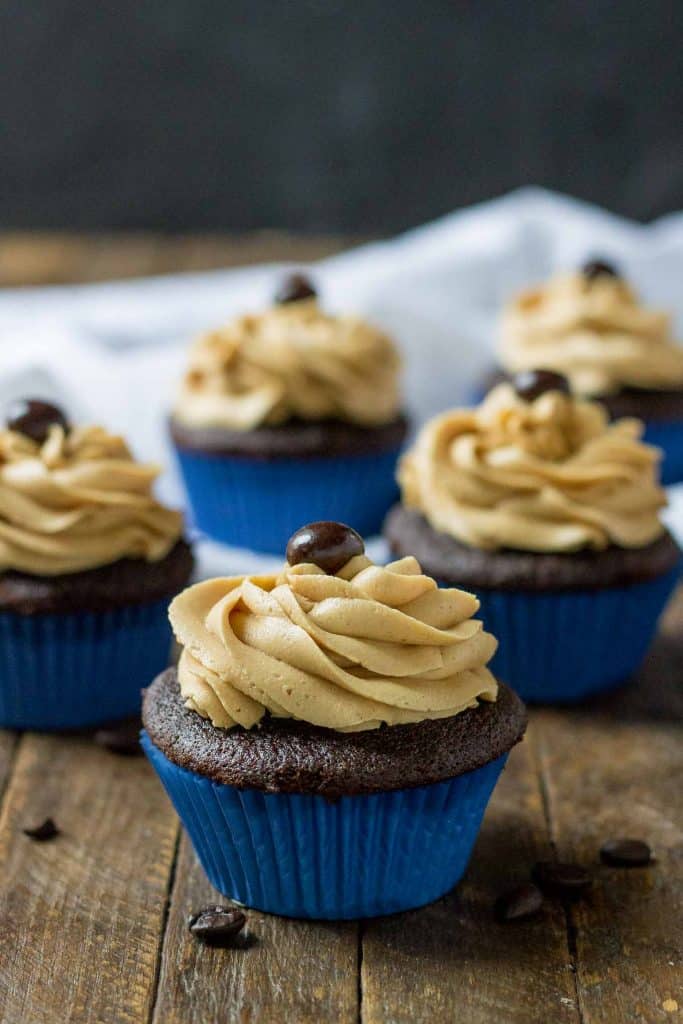 Peanut Butter Mocha Cupcakes