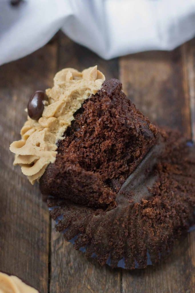 Peanut Butter Mocha Cupcakes