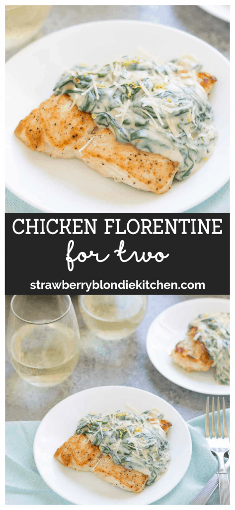 Chicken Florentine for 2