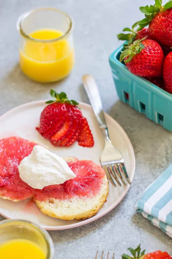 Strawberry Rhubarb Shortcake