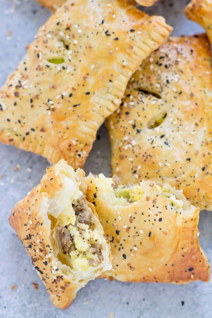 Everything Bagel Breakfast Pockets