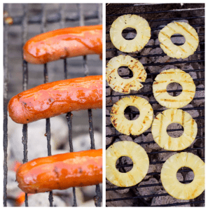 Hawaiian BBQ Hot Dogs