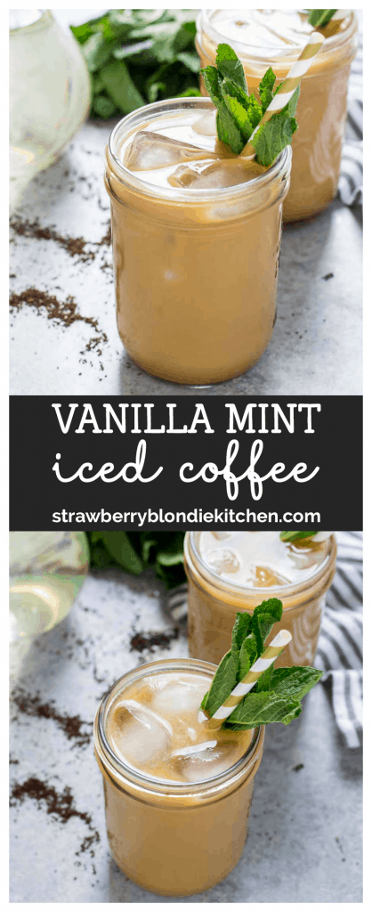Vanilla Mint Iced Coffee