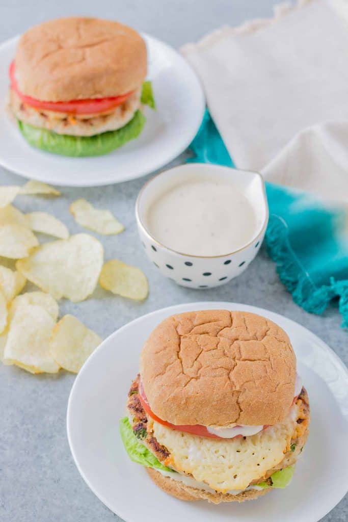 Chicken Caesar Burgers