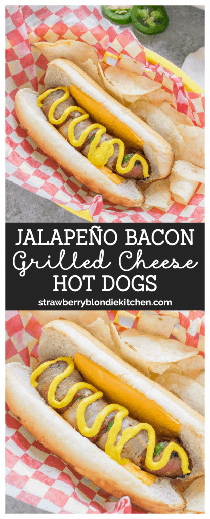 Jalapeno Bacon Grilled Cheese Hot Dog