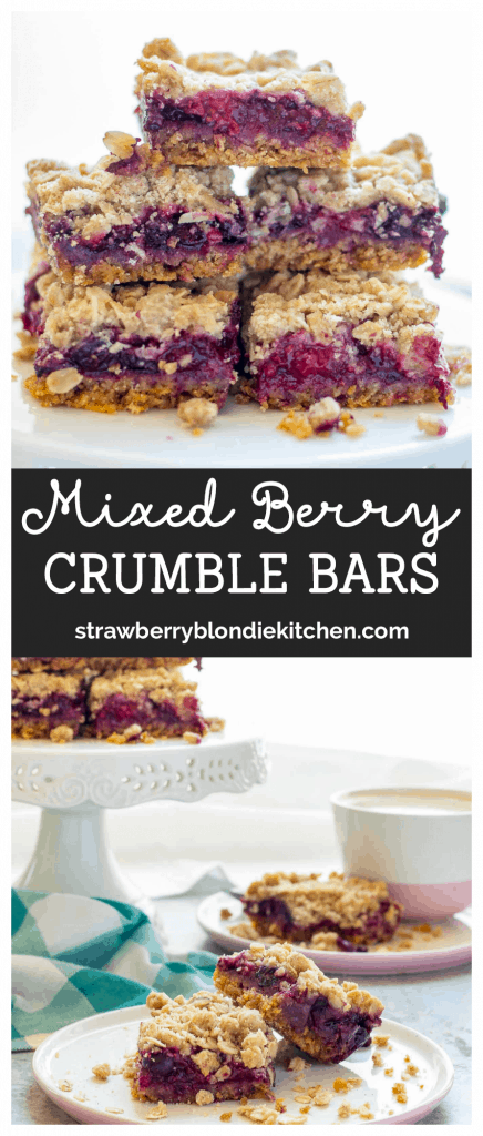 Mixed Berry Crumble Bars