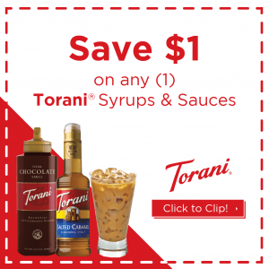 Torani Syrups and Sauces Coupon