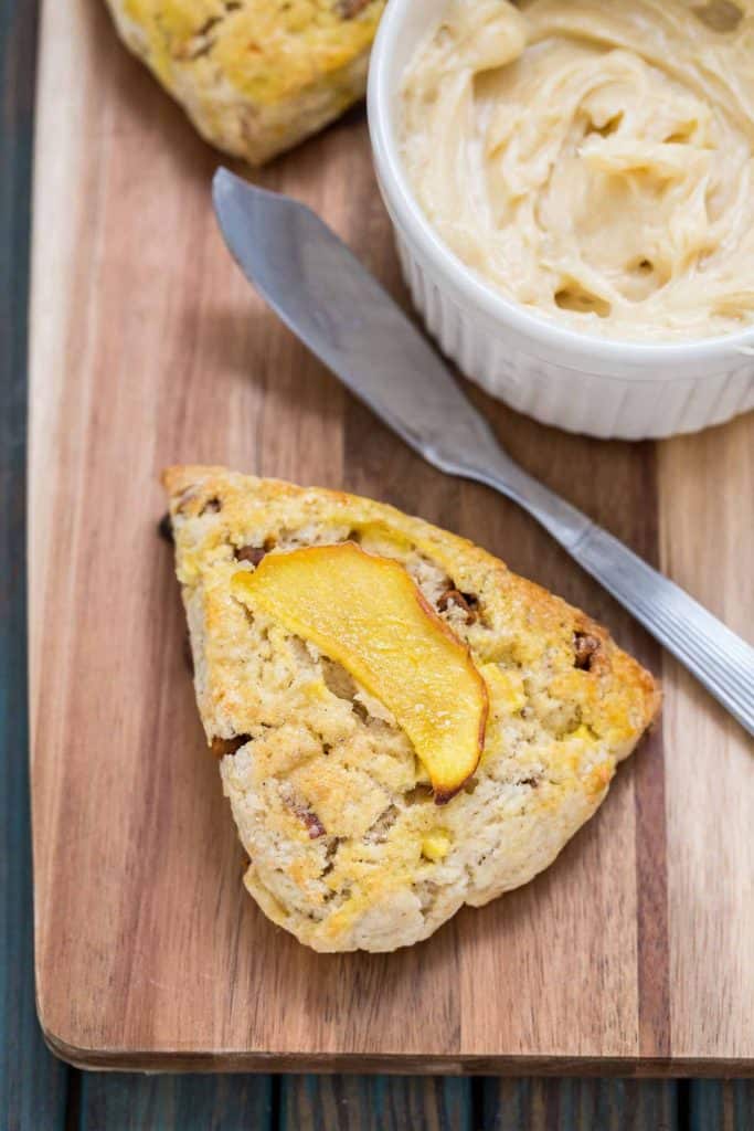 Apple Cinnamon Scones with Maple Butter