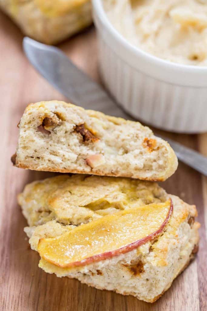 Apple Cinnamon Scones with Maple Butter