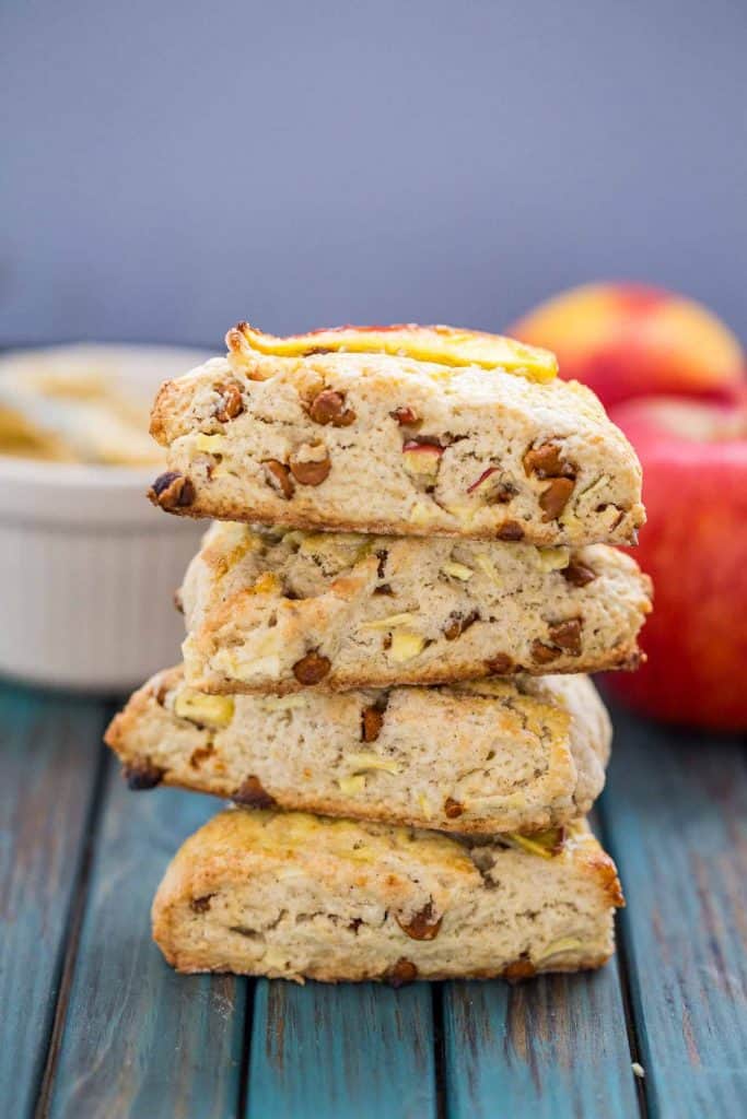 Apple Cinnamon Scones with Maple Butter