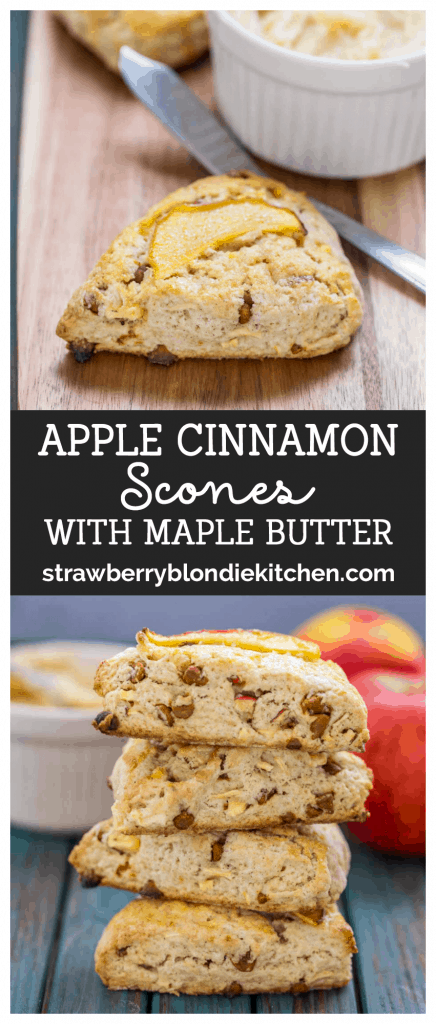 Apple Cinnamon Scones with Maple Butter