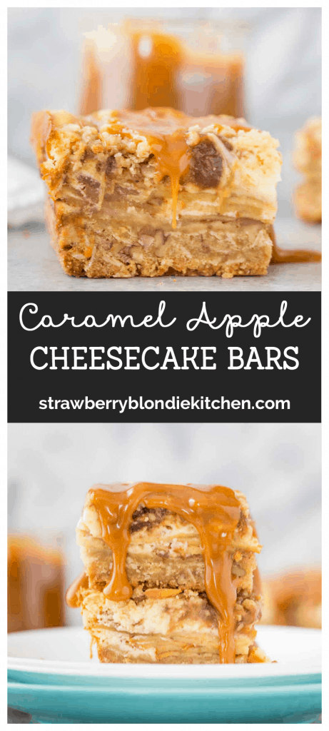 Caramel Apple Cheesecake Bars