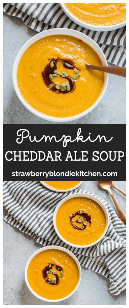 Pumpkin Cheddar Ale Soup