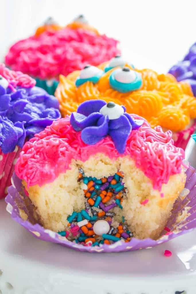 Monster Pinata Cupcakes