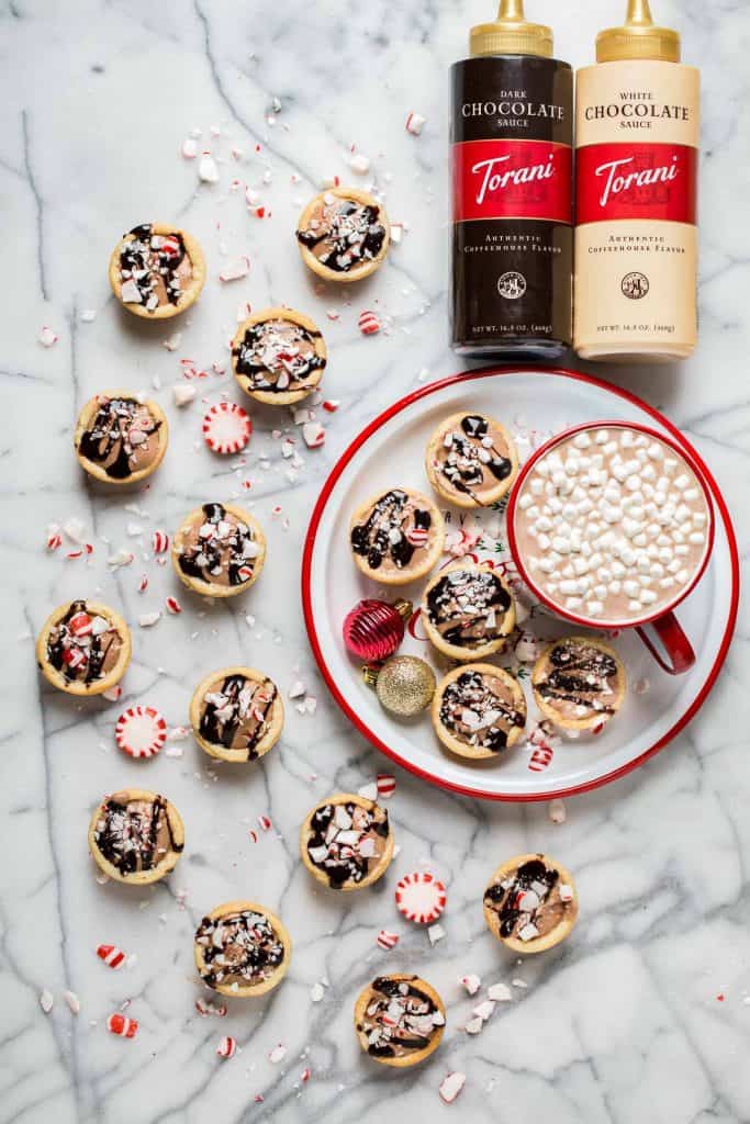 Peppermint White Chocolate Mocha Cookie Cups